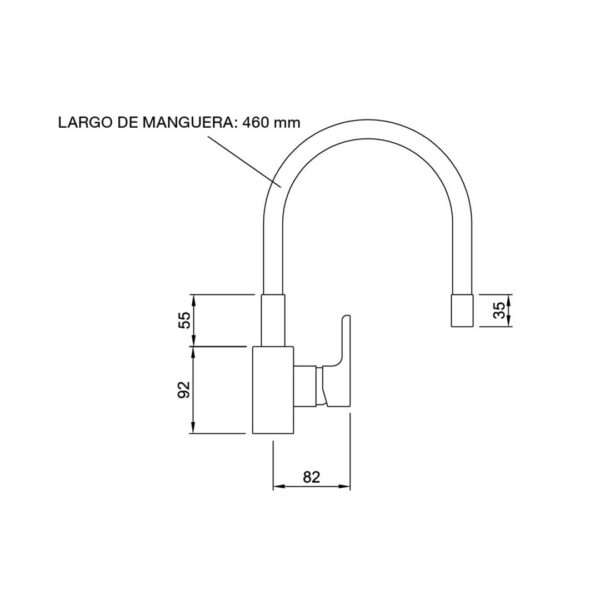 JUEGO MESADA MONOC. LIN.COLOR GRIS  20-171 - Imagen 3